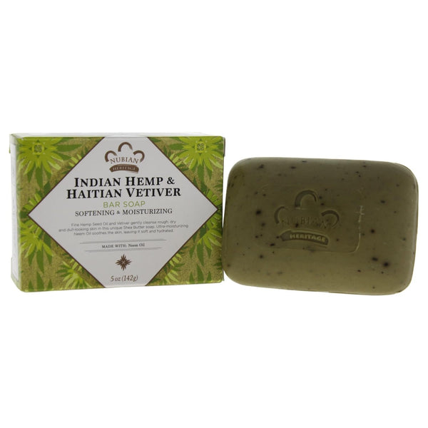 NUBIAN HERITAGE - Indian Hemp & Haitian Vetiver Bar Soap - 5 oz. (141 g)