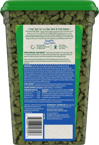 GREENIES - Feline Dental Treats Tempting Tuna Flavor - 21 oz (595 g)