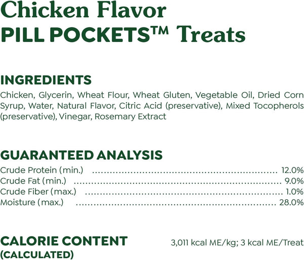 GREENIES - Feline Pill Pockets Chicken Flavor - 85 treats (3 oz/85 g)