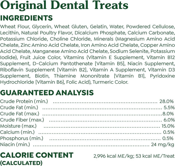 GREENIES - Original Teenie Dental Dog Treats - 130 Treats