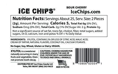 ICE CHIPS CANDY - Sour Cherry 1.76 OZ