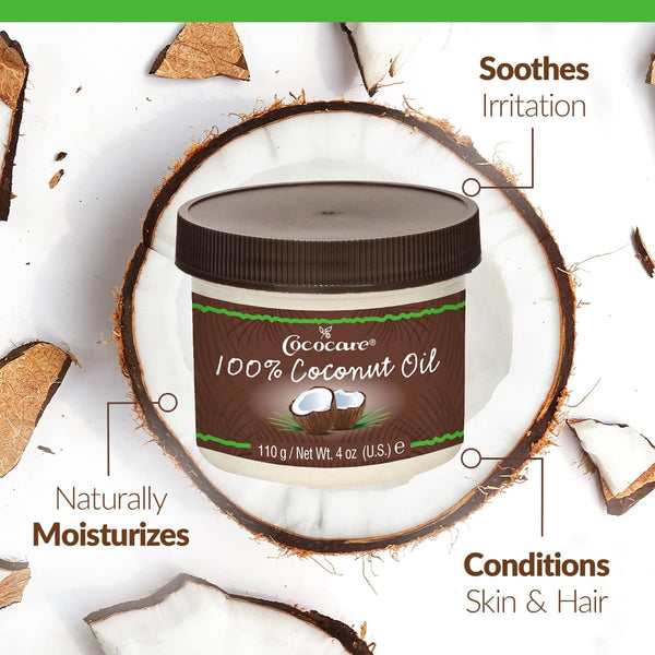 COCOCARE - 100% Coconut Oil - 4 oz. (110 g)