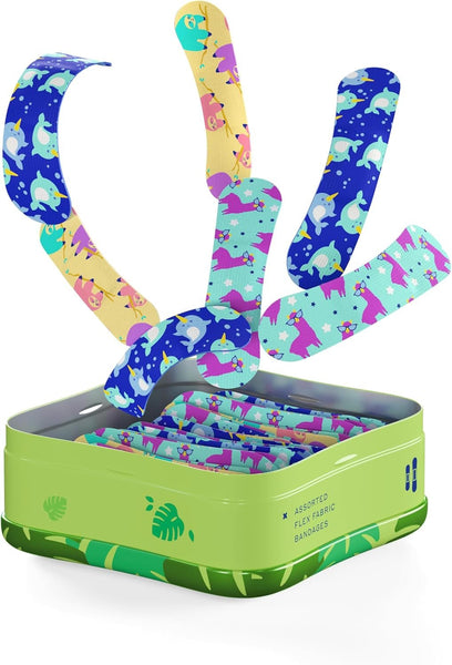 WELLY - Sloth & Friends Flex Fabric Bandages - 48 Count