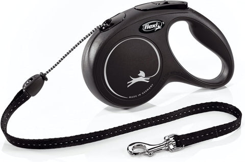 FLEXI - New Classic Cord Retractable Dog Leash for Medium Dogs up to 44 lbs. - 16' long