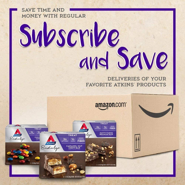 ATKINS - Endulge Chocolate Caramel Mousse Bars - 5 x 1.2 oz. Bars