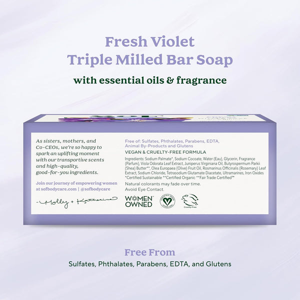 SOUTH OF FRANCE - Fresh VioletBar Soap - 6 oz. (170 g)