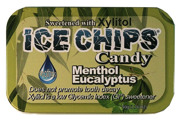 ICE CHIPS CANDY - Menthol Eucalyptus - 1.76 oz. (50 g)