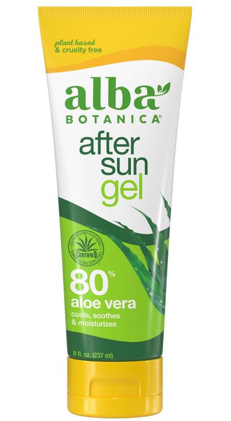 ALBA BOTANICA - After Sun Gel 80% Aloe Vera - 8 oz. (227 g)