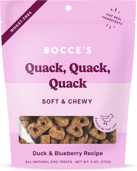 BOCCE'S BAKERY - Quack, Quack, Quack Soft & Chewy Treats  - 6 oz (170 g)