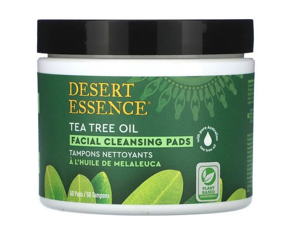 DESERT ESSENCE - Tea Tree Oil Facial Cleansing Pads - 50 Pads