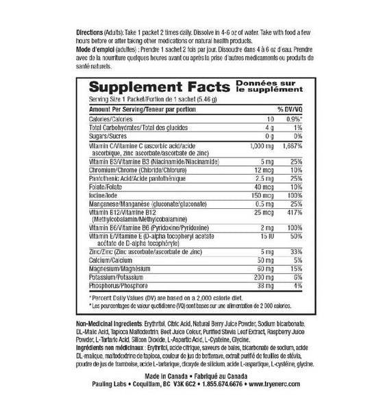 ENER-C - Sugar Free Multivitamin Drink Mix Lemon Ginger - 30 Packets