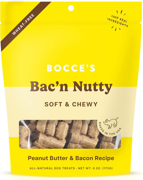 BOCCE'S BAKERY - Bac'n Nutty Soft & Chewy Treats - 6 oz (170 g)