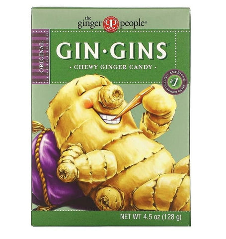 GINGER PEOPLE - Gin Gins Original Chewy Ginger Candy - 4.5 oz. Bag