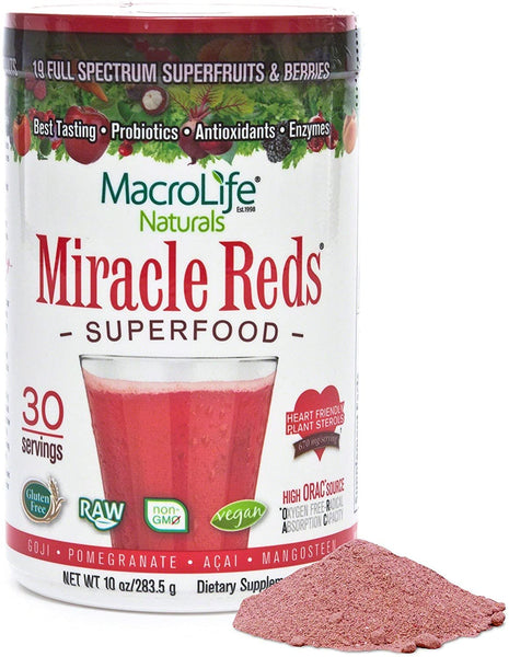 MacroLife Naturals - Miracle Reds Super Food - 10 oz. (283.5 g)