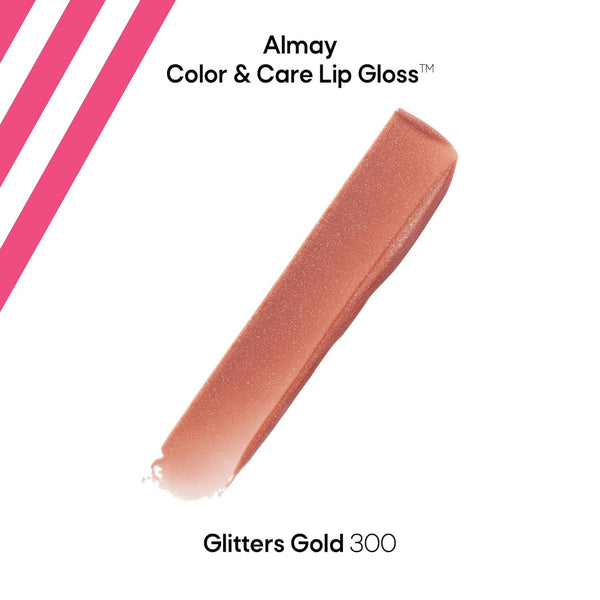 ALMAY - Color & Care Lip Gloss, Glitters Gold - 0.1 fl oz (3 ml)