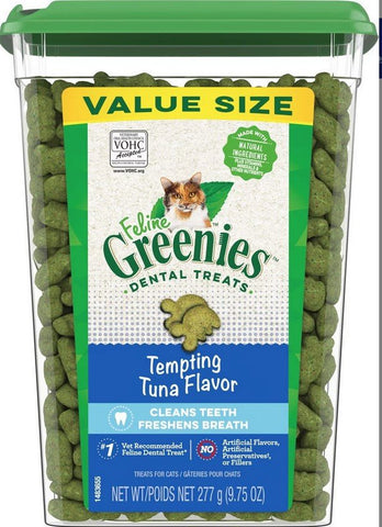 GREENIES - Feline Dental Treats Tempting Tuna Flavor - 9.75 oz (277 g)