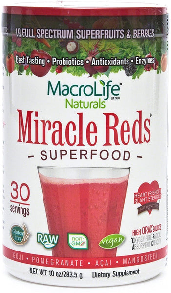 MacroLife Naturals - Miracle Reds Super Food - 10 oz. (283.5 g)