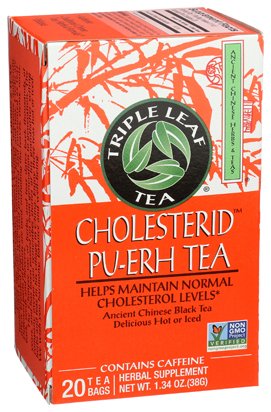 Triple Leaf Tea - Cholesterid Pu-Erh Tea - 20 Tea Bags