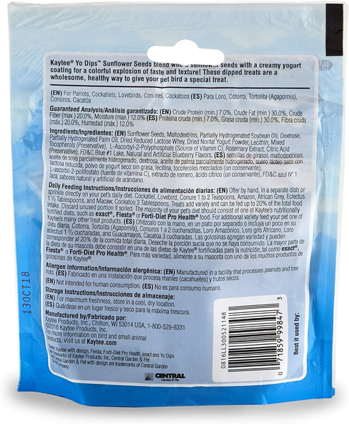 KAYTEE - Yo Dips Sunflower Seeds Blueberry Flavored Treat - 2.5 oz. (70.8 g)