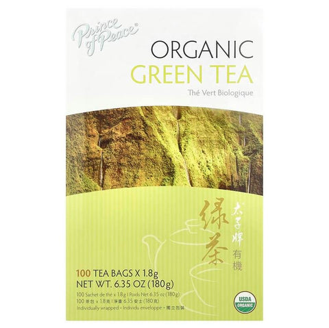 PRINCE OF PEACE - Organic Green Tea - 100 Bags