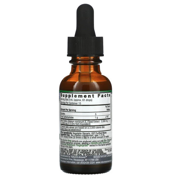 NATURE'S ANSWER - Milk Thistle Seed Alcohol-Free Extract - 1 fl. oz. (30 ml)