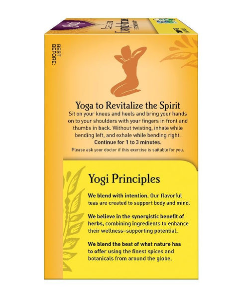 YOGI TEA - Sweet Lemon Everyday Immune Tea - 16 Tea Bags