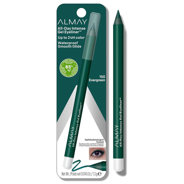 ALMAY - All-Day Intense Gel Eyeliner,  Evergreen - 0.045 oz (1.3 g)