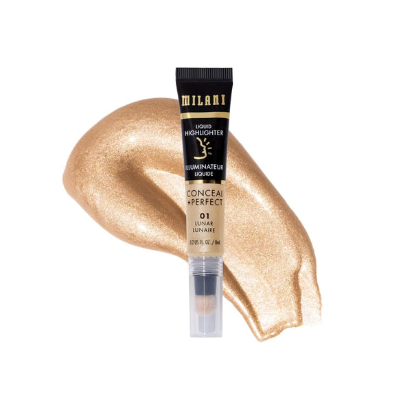 MILANI - Conceal + Perfect Liquid Highlighter LUNAR - 0.2 fl oz (8 ml)