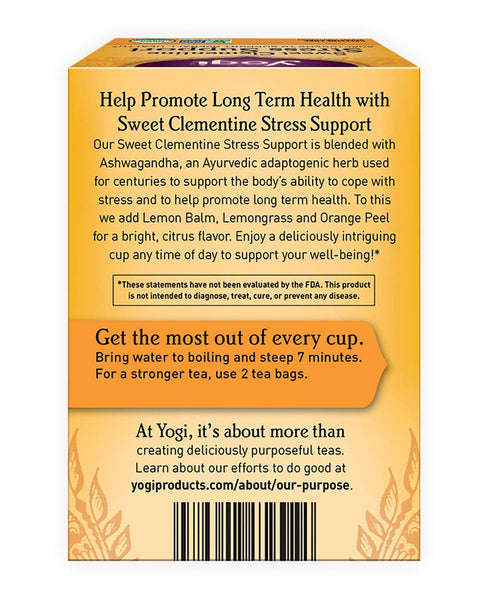 YOGI TEA - Sweet Clementine Stress Support - 16 Tea Bags