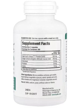 KYOLIC - Aged Garlic Extract Cleanse & Digestion Formula 102- 200 Veggie Capsules