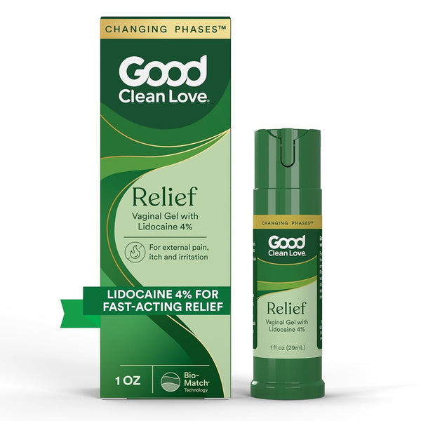 GOOD CLEAN LOVE - Relief Gel Pain & Itch with Lidocaine 4% - 1 fl oz (29 ml)