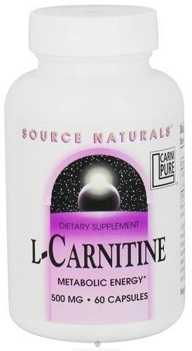 SOURCE NATURALS - L-Carnitine 500 mg - 60 Capsules