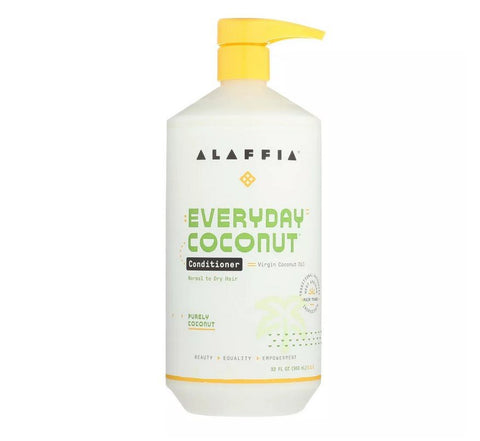 ALAFFIA - EveryDay Coconut Conditioner - Purely Coconut - 32 fl oz (950 ml)