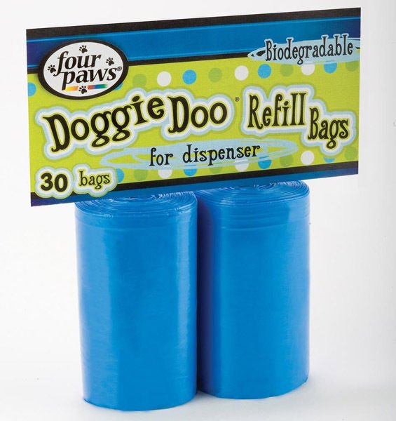 FOUR PAWS - Doggie Doo Bags Biodegradable - 2 x 15 Bag Rolls