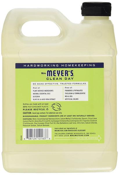 Mrs. Meyers - Clean Day Hand Soap Liquid Refill Lemon Verbena - 33 fl oz (975 ml)