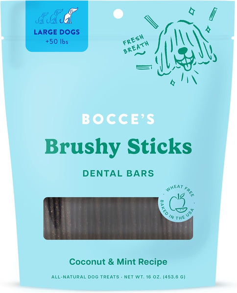 BOCCE'S BAKERY - Brushy Sticks Dental Bars Large - 16 oz (453 g)