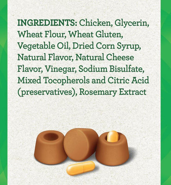 GREENIES - Pill Pockets Tablets Dog Treats Cheese Flavor - 30 Treats (3.2 oz./90 g)