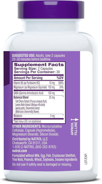 NATROL - Sleep & Restore with Melatonin - 60 Capsules