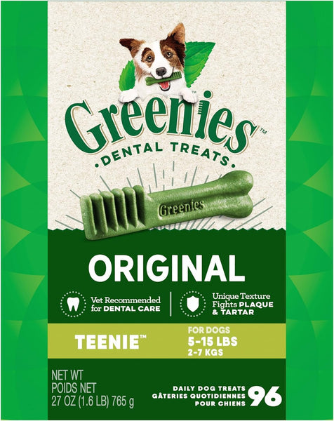 GREENIES - Original Teenie Dental Dog Treats- 96 Count