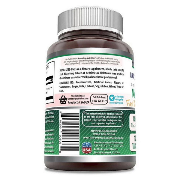 AMAZING NUTRITION - Amazing Formulas Melatonin Fast Dissolving 10mg Citrus - 120 tablet