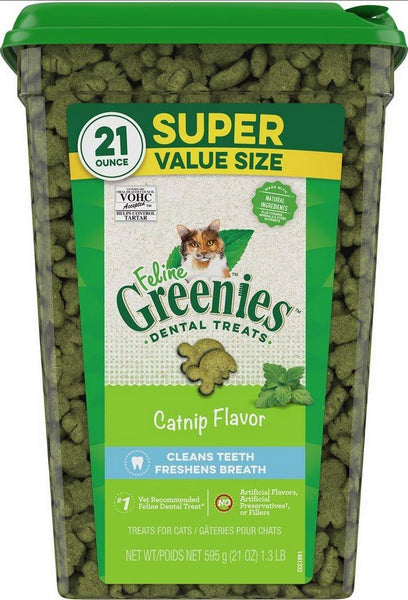 GREENIES - Feline Dental Treats Catnip Flavor - 21 oz (595 g)