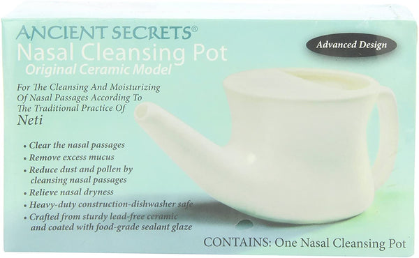 ANCIENT SECRETS - Nasal Cleansing Pot Salt - 1 Neti Pot