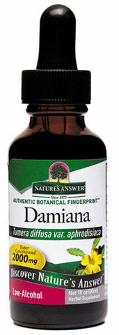 Natures Answer Damiana Leaf Organic Alcohol