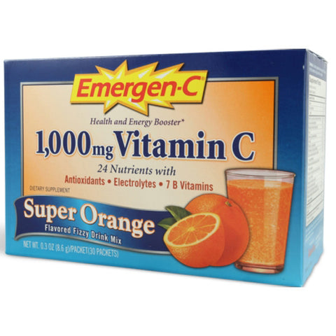 Alacer Corp - Emergen-C 1000 mg Vitamin C Super Orange - 30 x 0.3 oz. Packets