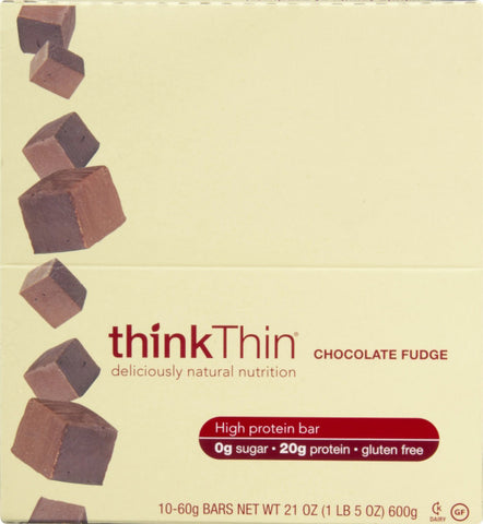 Think Products ThinkThin Protein Bars Chocolate Fudge