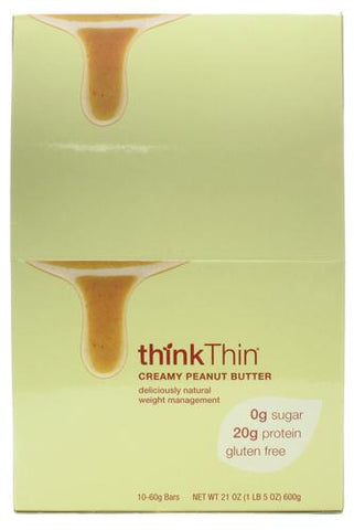 Think Products ThinkThin Bars Creamy Peanut Butter