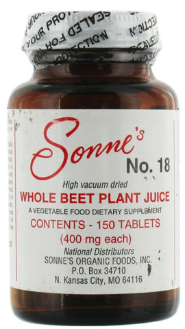 Sonnes Whole Beet Plant Juice 18