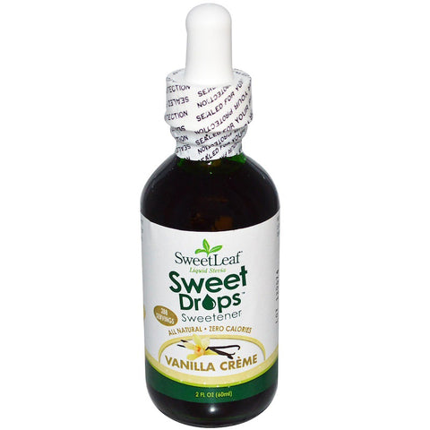 SWEET LEAF - Sweet Drops Liquid Stevia Flavor Vanilla Creme
