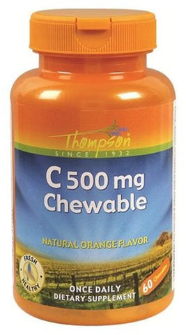 Thompson Nutritional Vitamin C 500 mg Chewable Orange