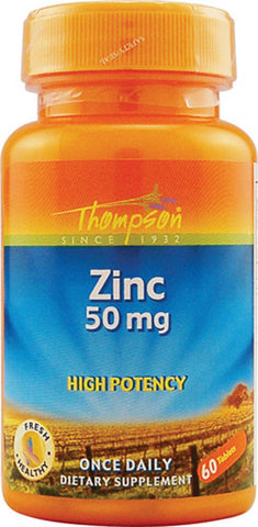 Thompson Nutritional Zinc 50 mg High Potency